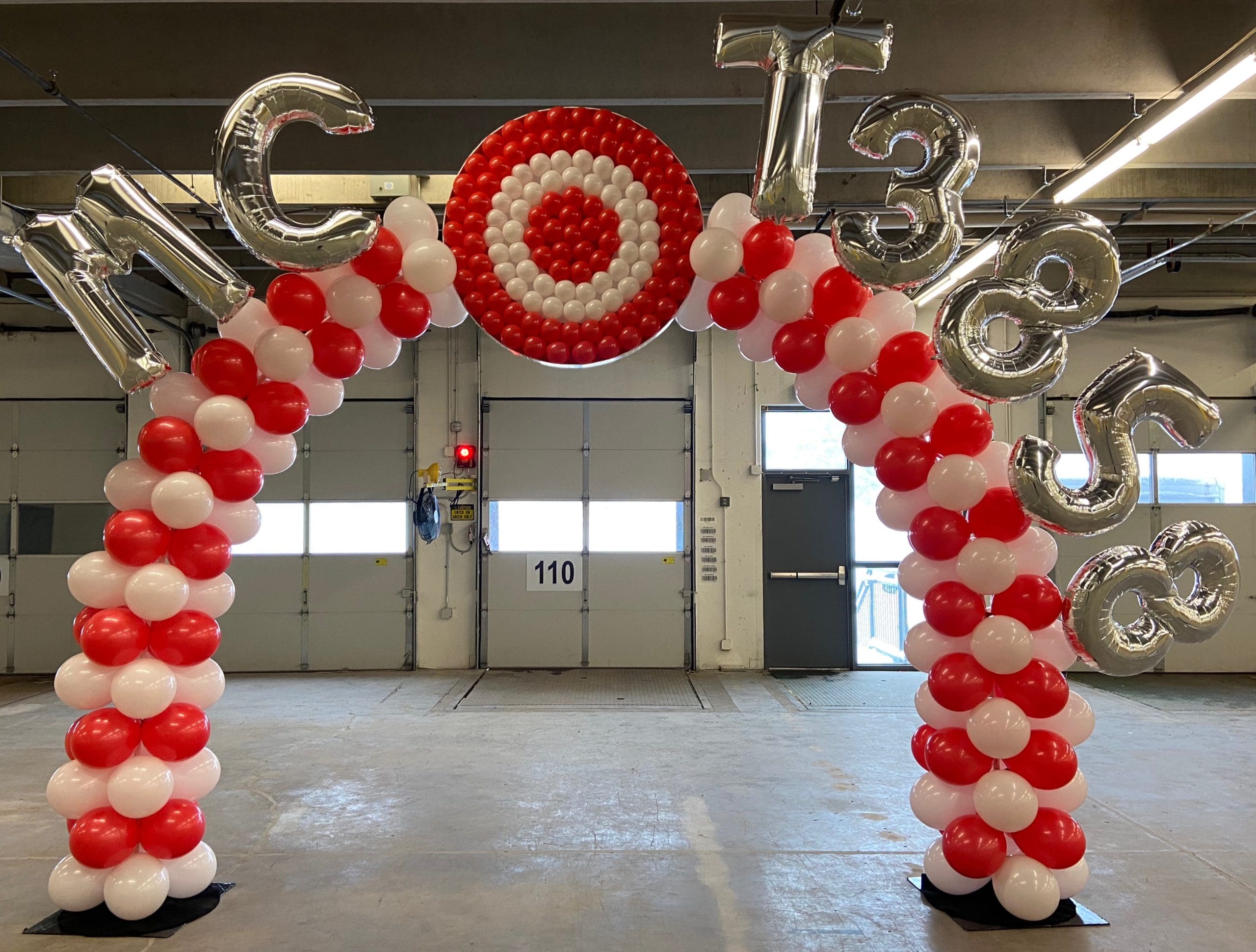 grad arch with graphics